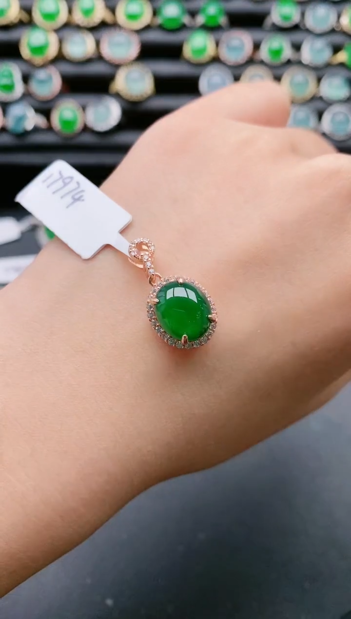 【闪购商品】翡翠戒指银S925镶嵌111111