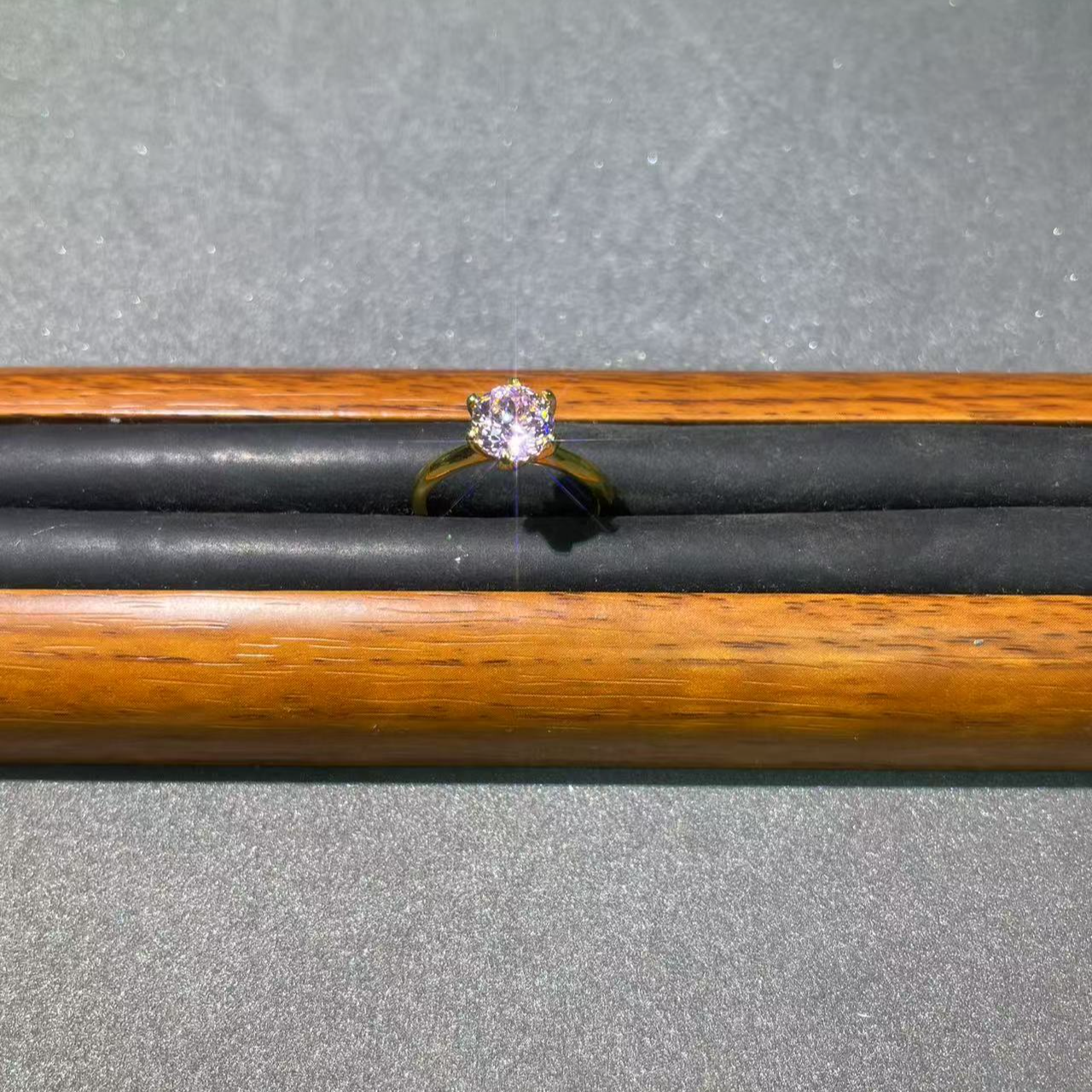 s7679黄托粉六爪戒指多样发