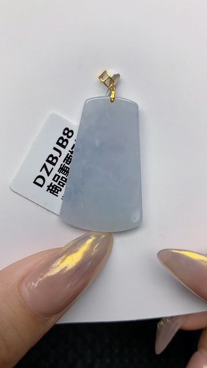 【闪购商品】翡翠颈饰18K金镶嵌天然翡翠A货