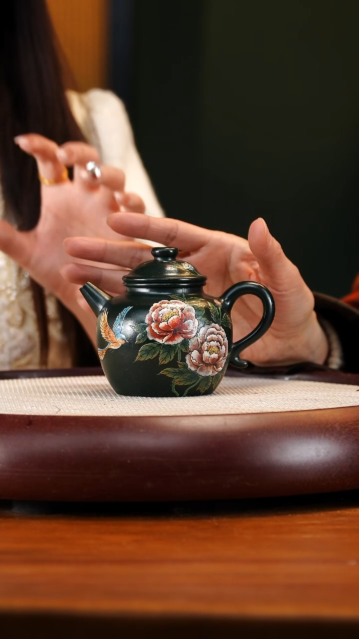 YJY27绿泥柴烧圈钮250cc