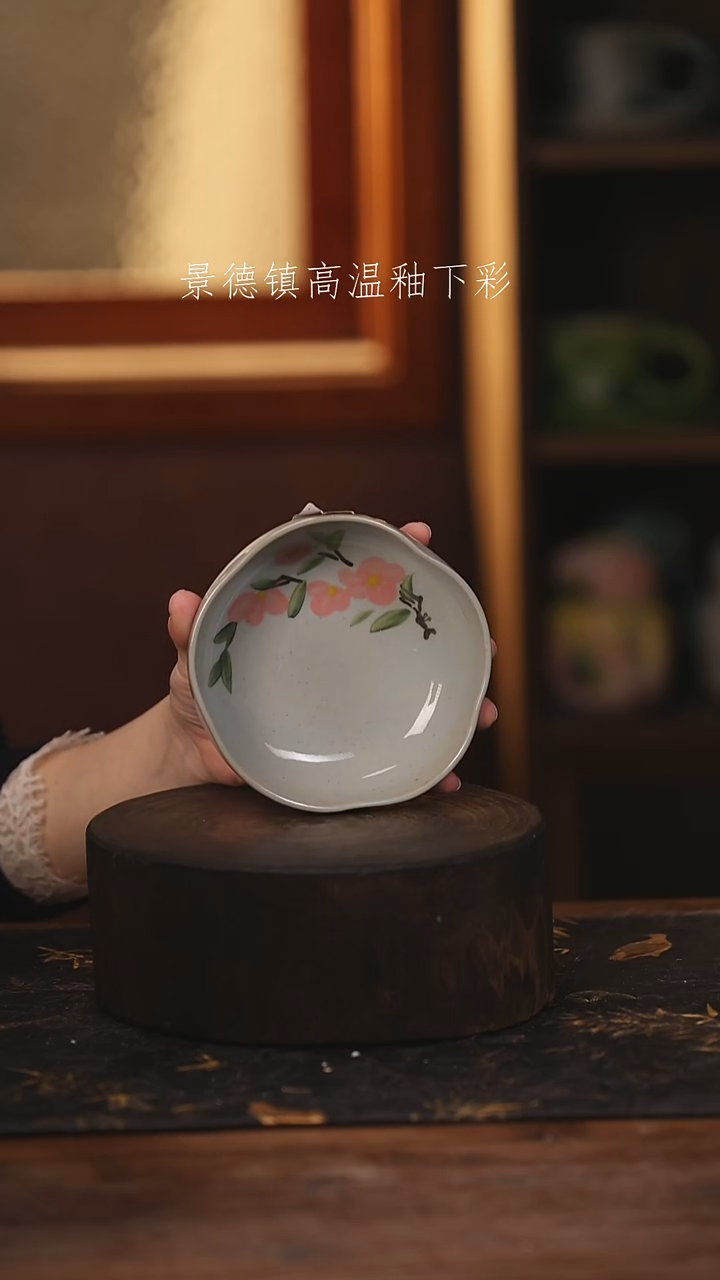 陶瓷景德镇高温釉下手绘陶瓷@L332@