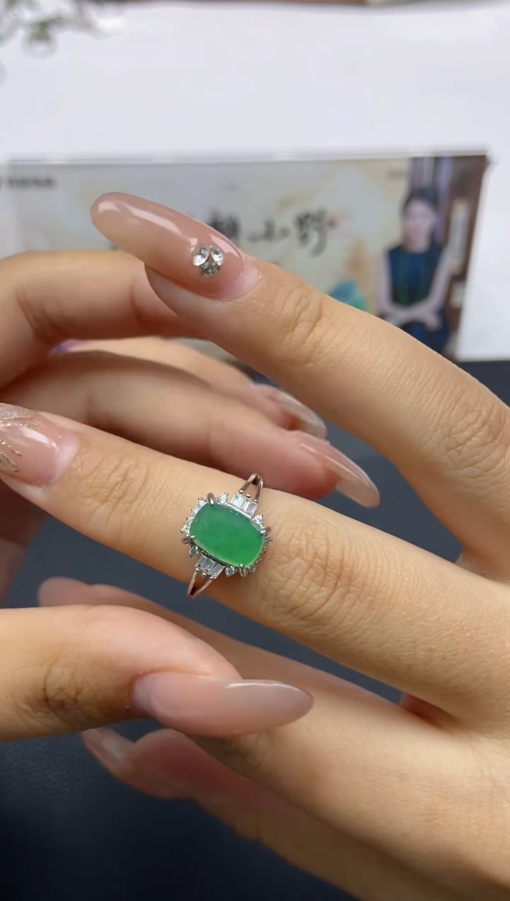 【闪购商品】翡翠戒指未镶嵌天然翡翠A货56