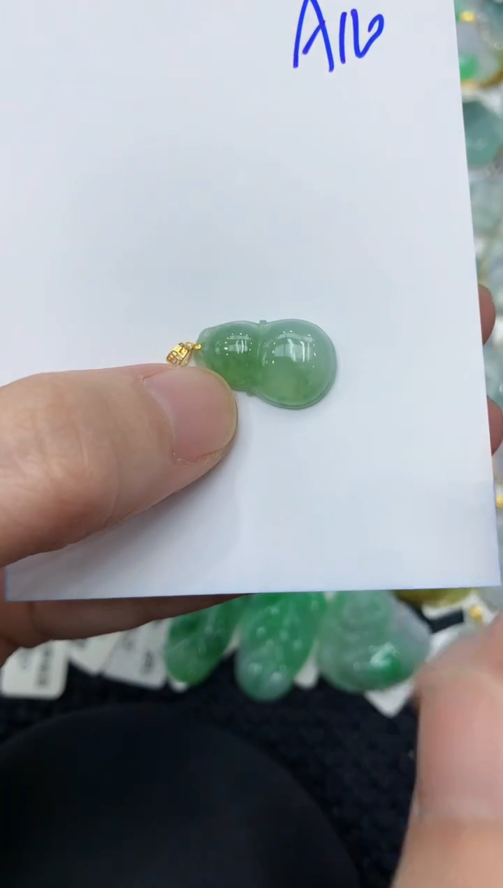 【闪购商品】翡翠颈饰18K金镶嵌11111111111