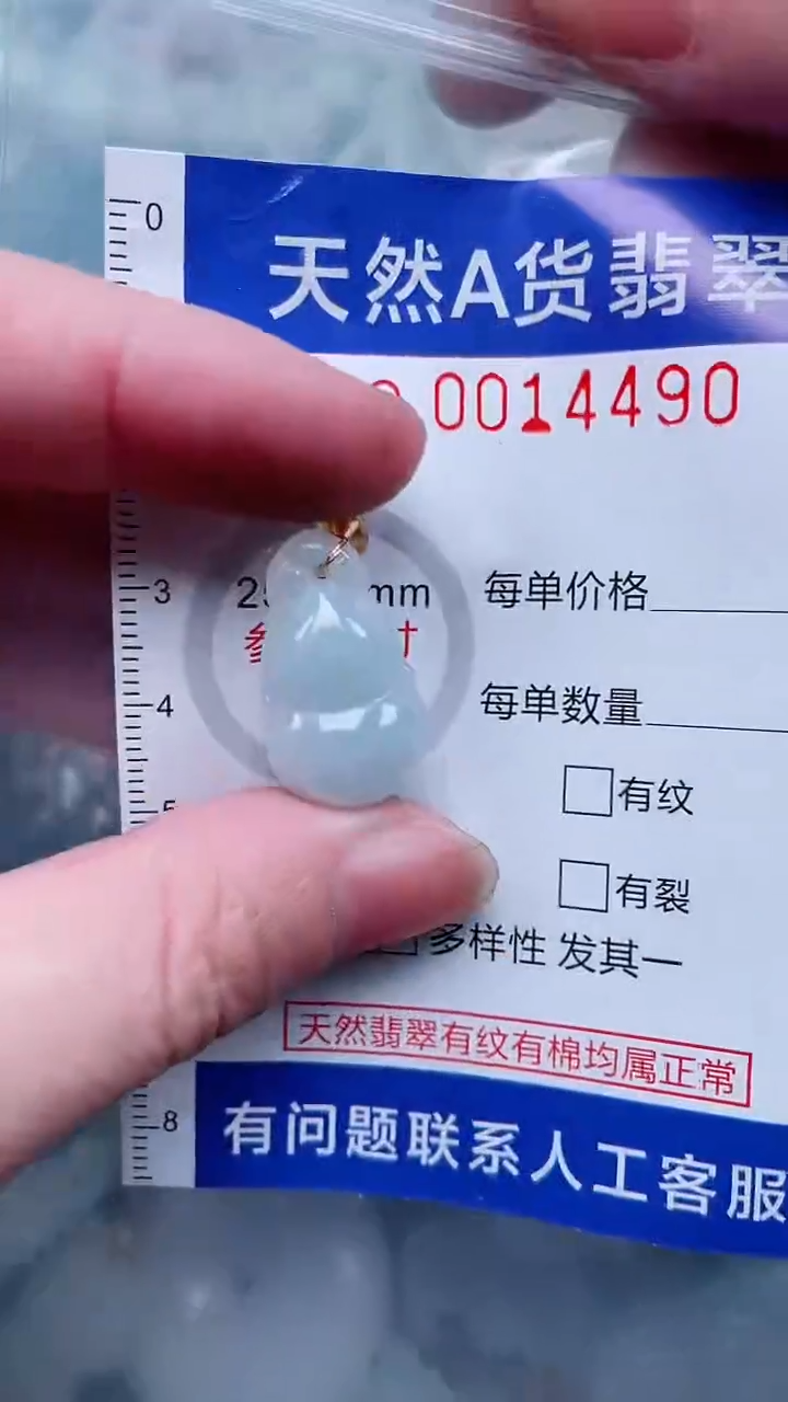 翡翠未镶嵌吊坠(不含链)1