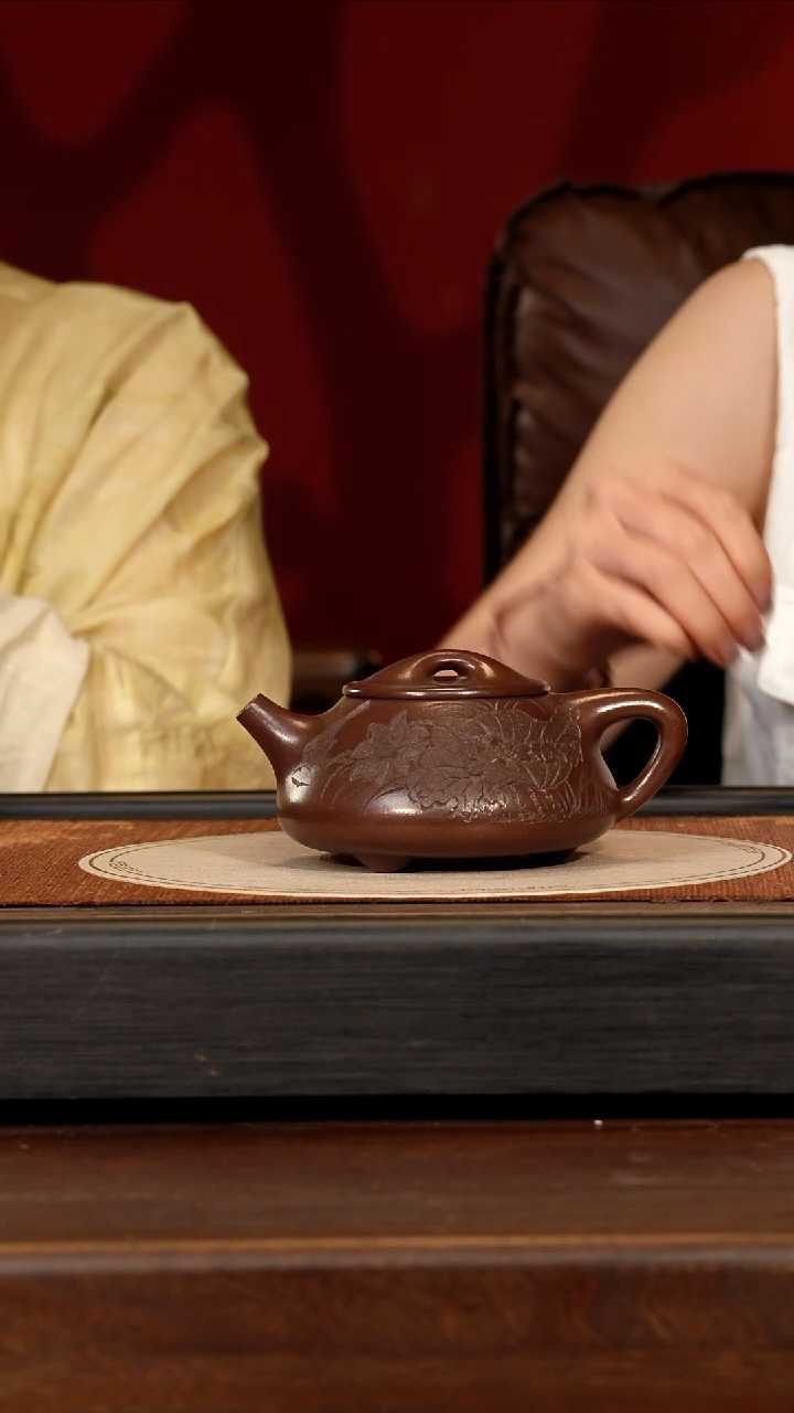 茶壶紫砂宜兴紫砂ZXJ 老紫泥 石瓢 310cc