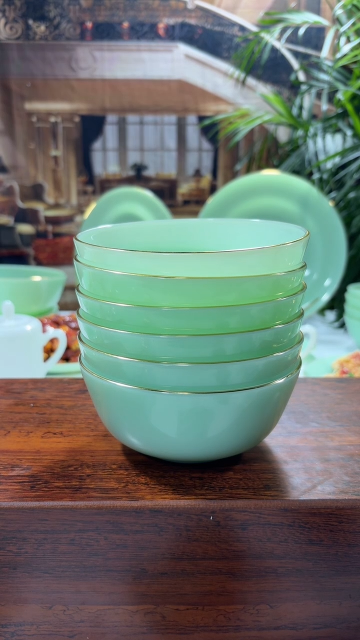 【闪购商品】....5.5英寸玉瓷碗6个口径13.8厘米 