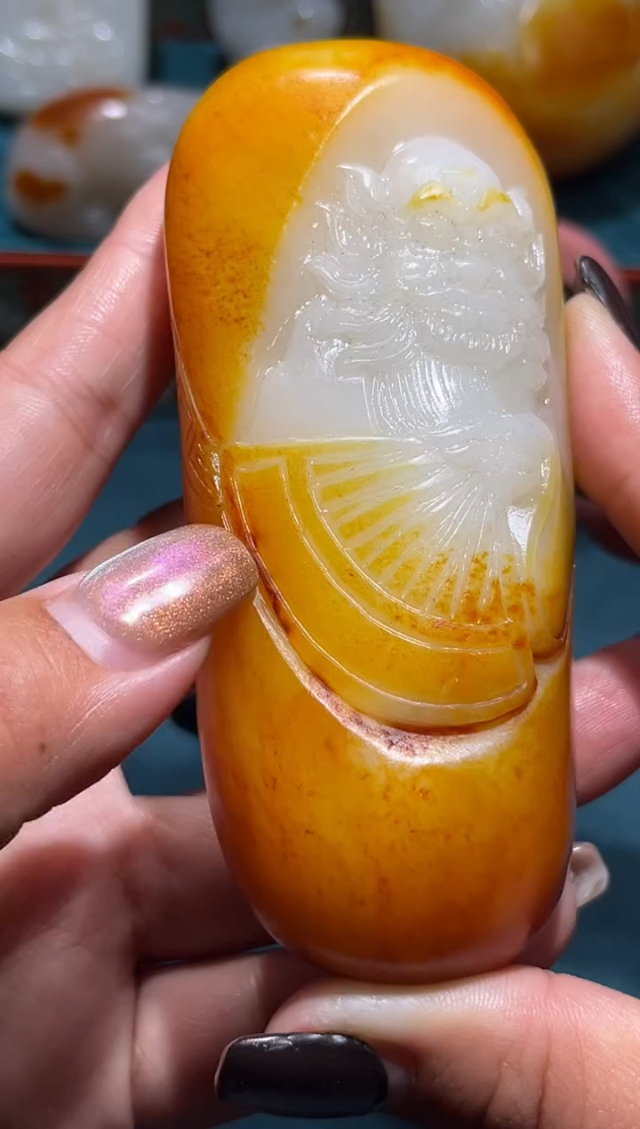 未镶嵌和田玉挂件秋**了1