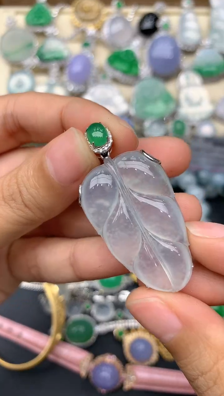 【闪购商品】翡翠颈饰18K金镶嵌83-中国好珍宝