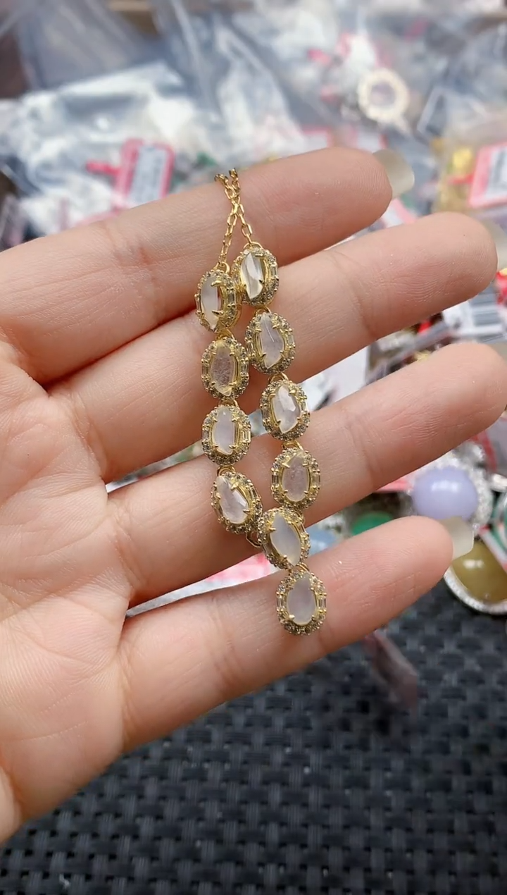 银S925镶嵌戒指翡翠天然A货缅甸翡翠