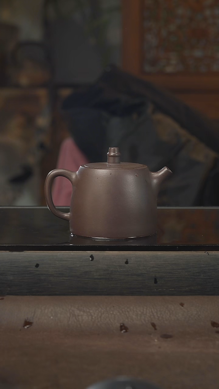 茶壶紫砂汉铎，紫泥，200cc