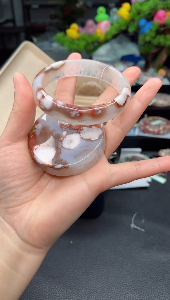 石英质玉未镶嵌手镯64圈口（赠品镯心）3918276