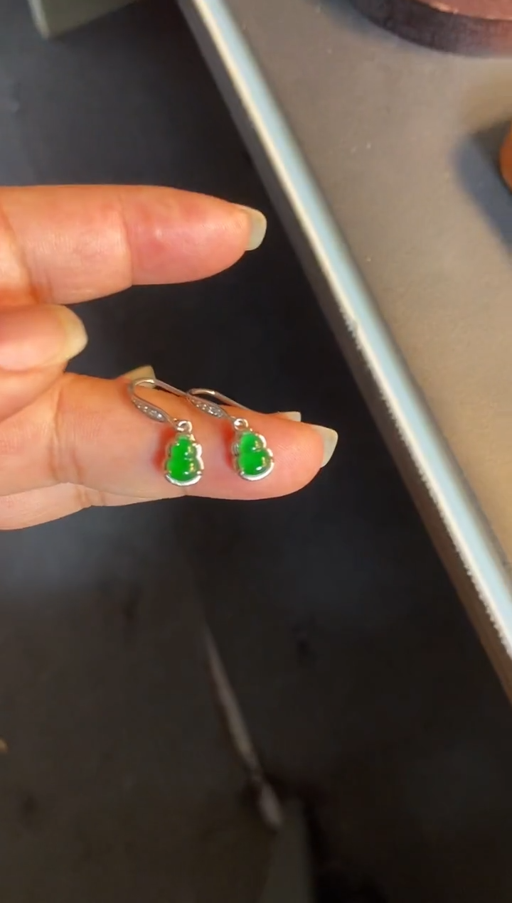 吊坠(不含链)银S925镶嵌翡翠1