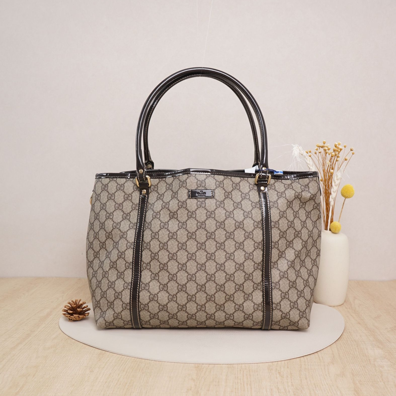 95新 GUCCI/古驰 古驰手提包托特老花/DS043553