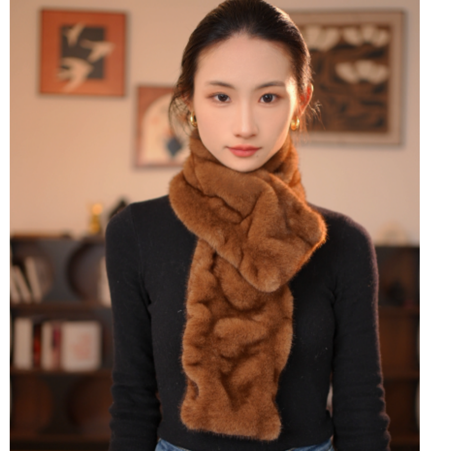 海宁加厚毛毛围脖