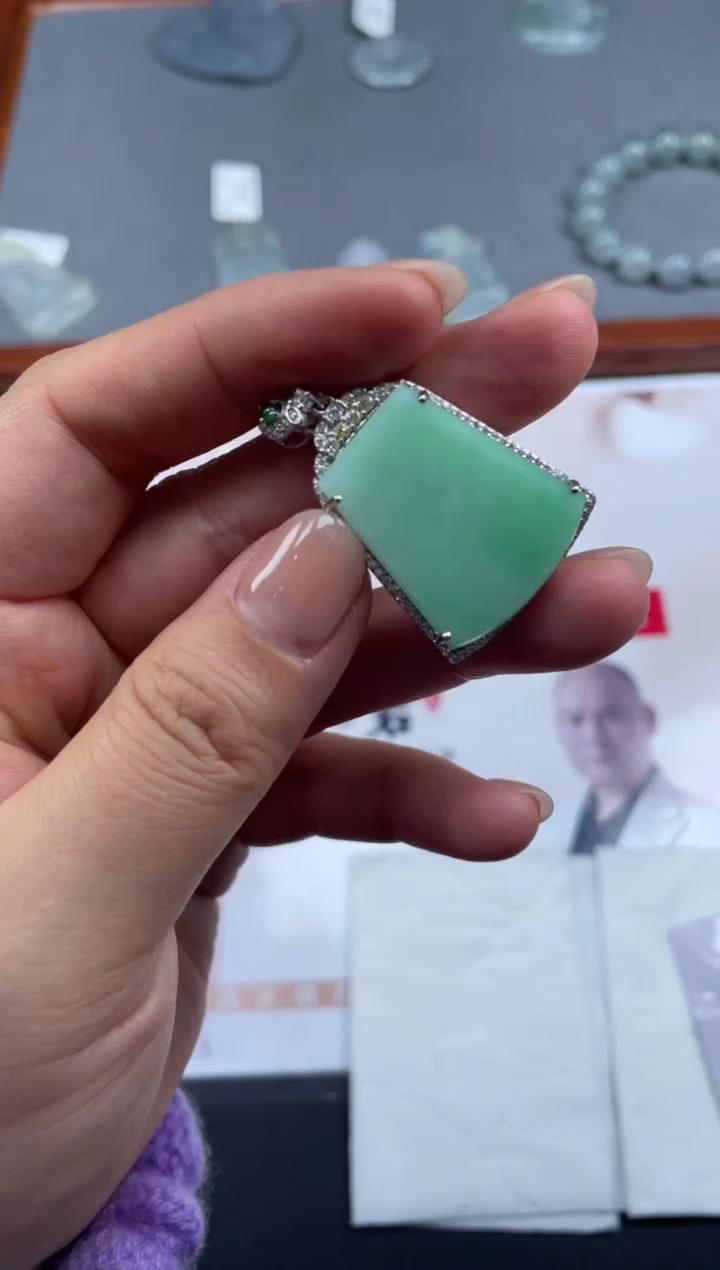 【闪购商品】定制翡翠银S925镶嵌02-20HDJT0143140