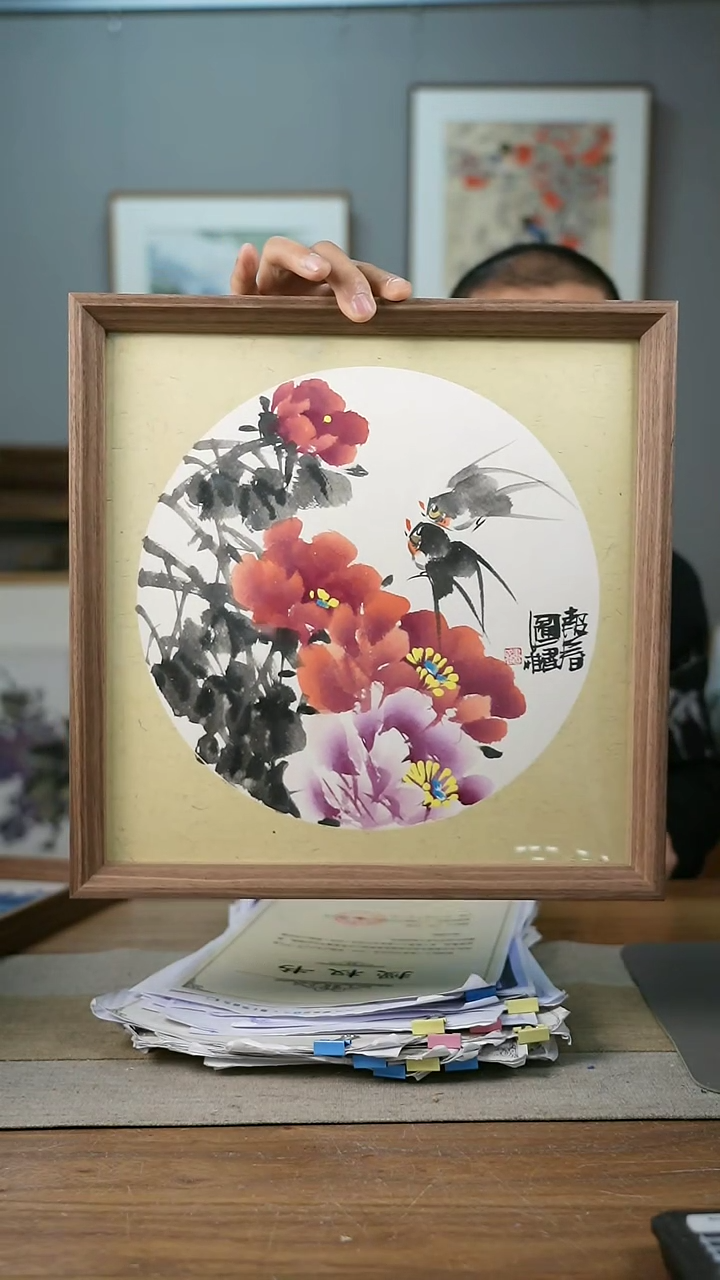 【闪购商品】书法协会会员老师带框作品-手书/绘同款作品