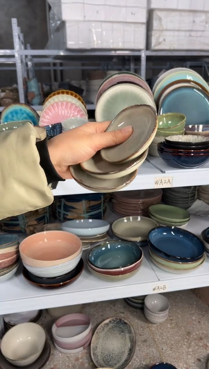 陶瓷外贸尾货瑕疵满20包邮X3碟子