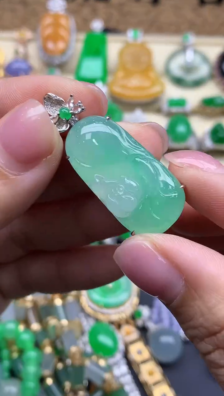 【闪购商品】翡翠颈饰18K金镶嵌551-中国好珍宝