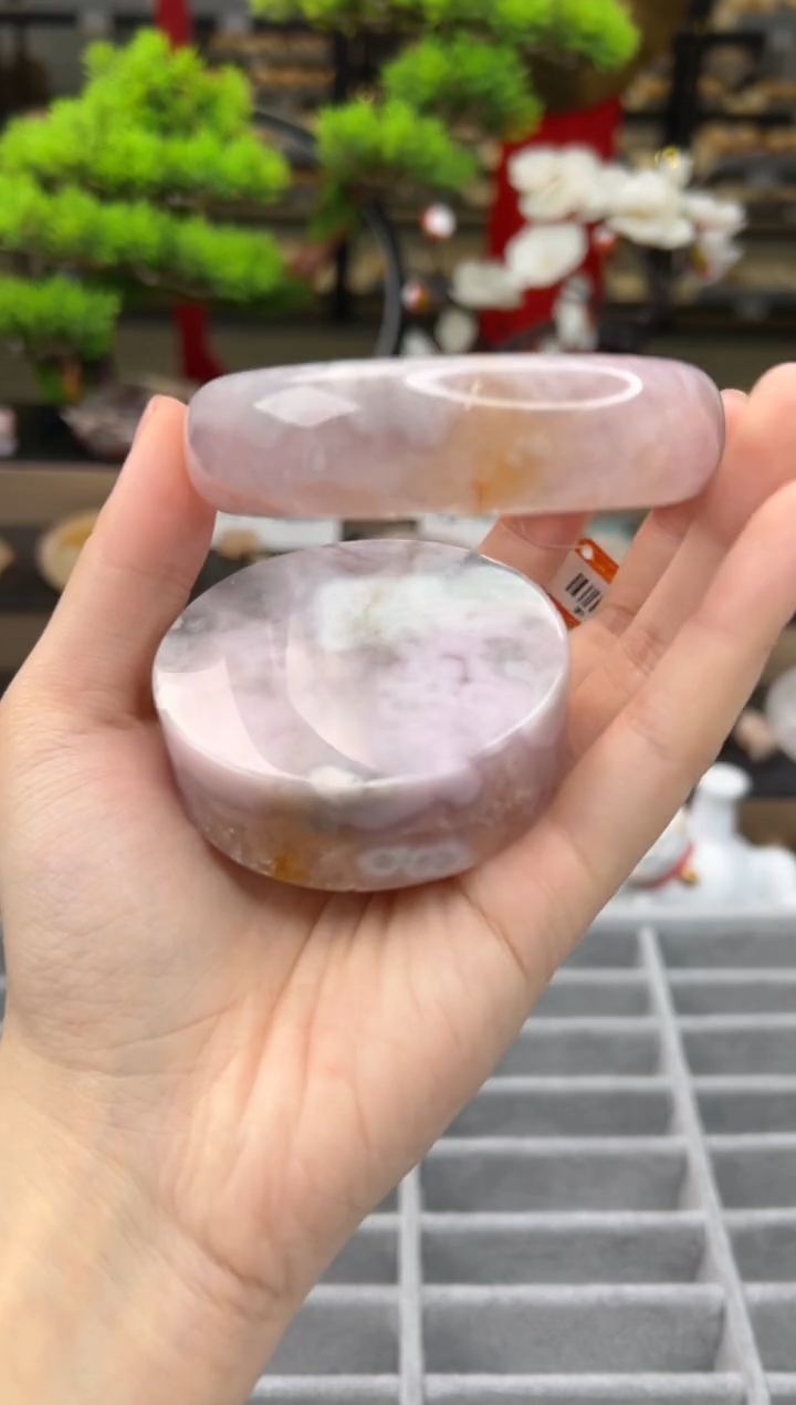 【闪购商品】石英质玉手镯未镶嵌61圈口（赠送镯心）21780