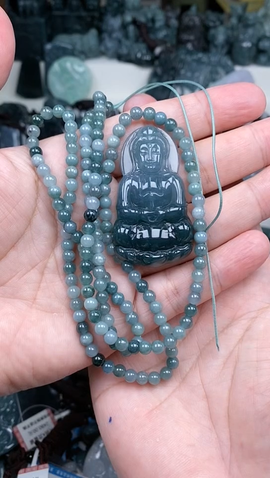 【闪购商品】翡翠颈饰银S925镶嵌天然翡翠A货 一物一证