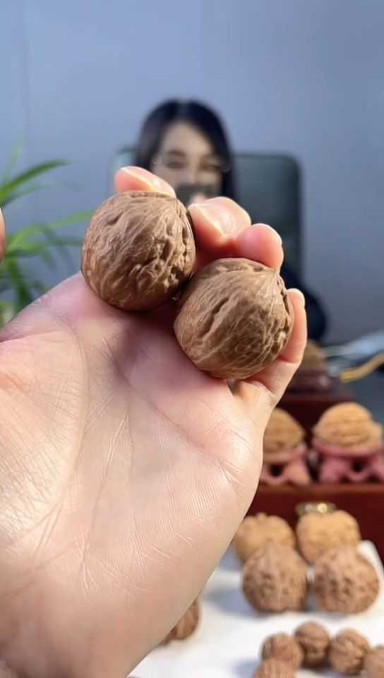 把件文玩核桃42号大光头手捻