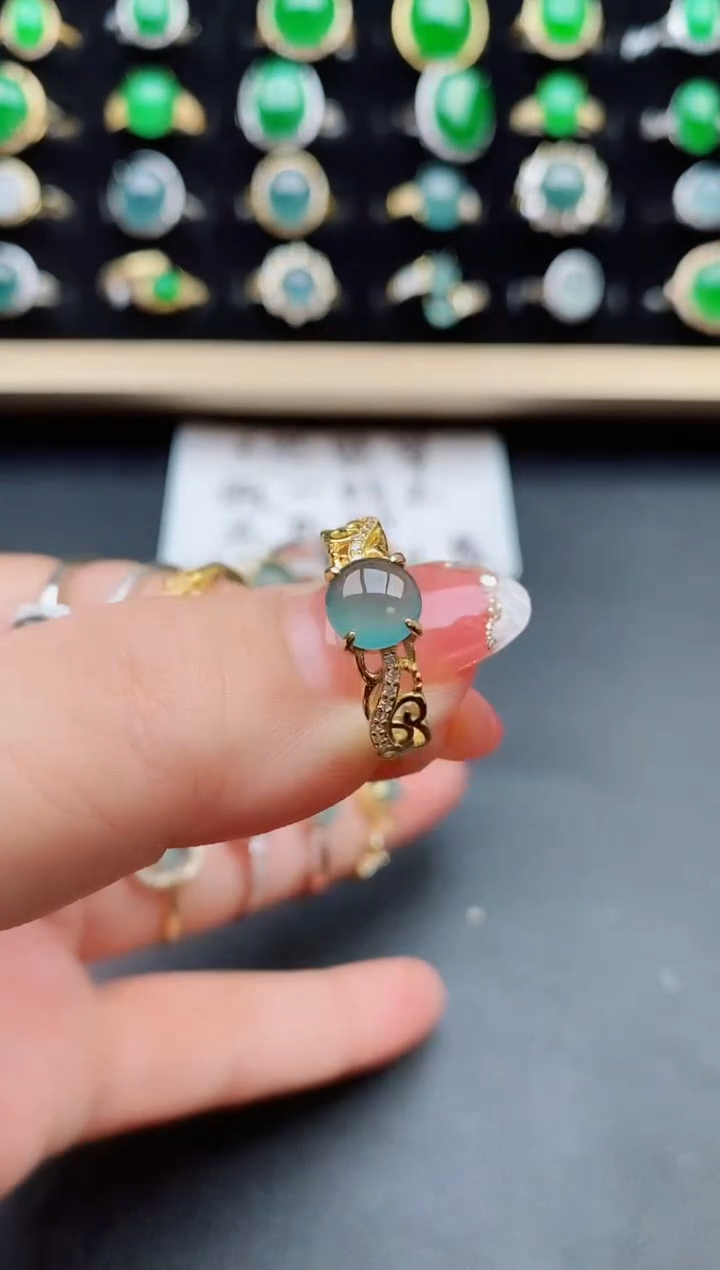 【闪购商品】翡翠戒指银S925镶嵌121212