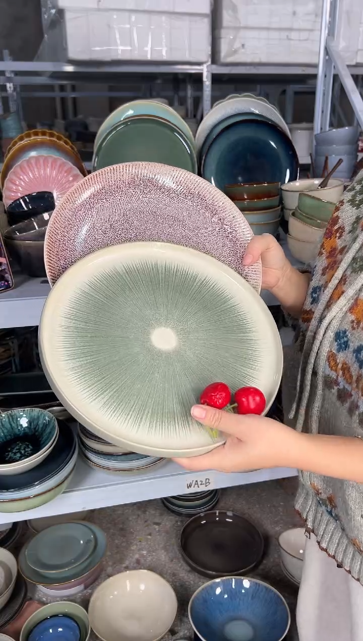 陶瓷外贸尾货瑕疵满20包邮X2大盘