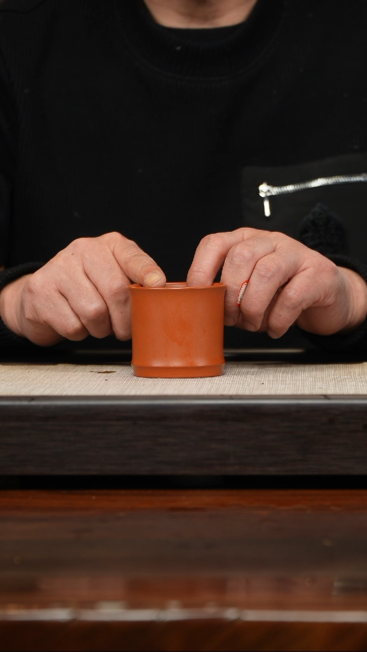 【闪购商品】紫砂茶壶紫砂朱泥竹节杯