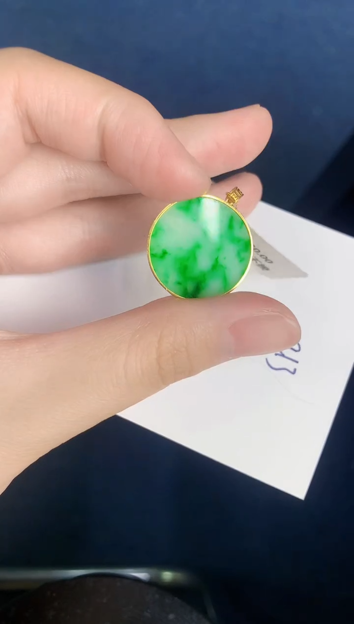 【闪购商品】翡翠颈饰18K金镶嵌000000000