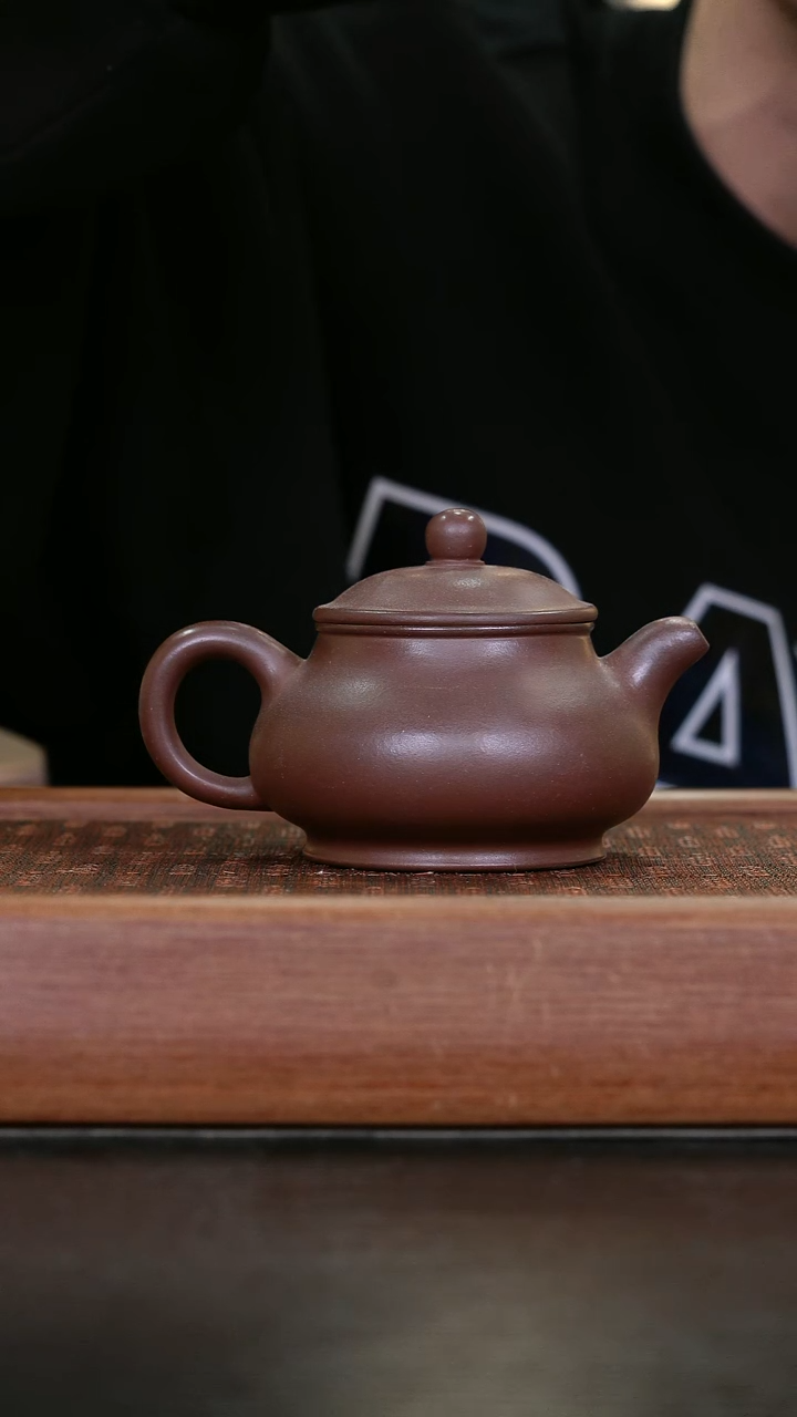 茶壶紫砂ZJF   老紫泥   潘壶   260cc