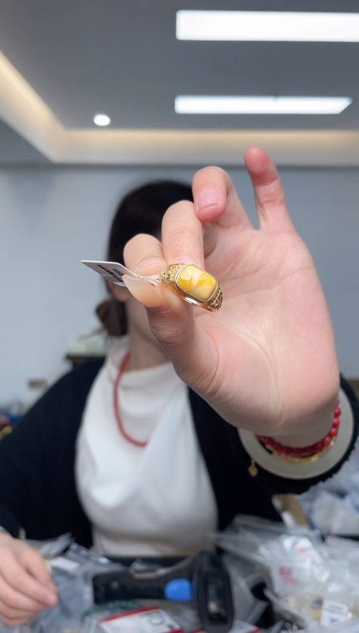【闪购商品】蜜蜡裸石银S925镶嵌（多样性单个发货）