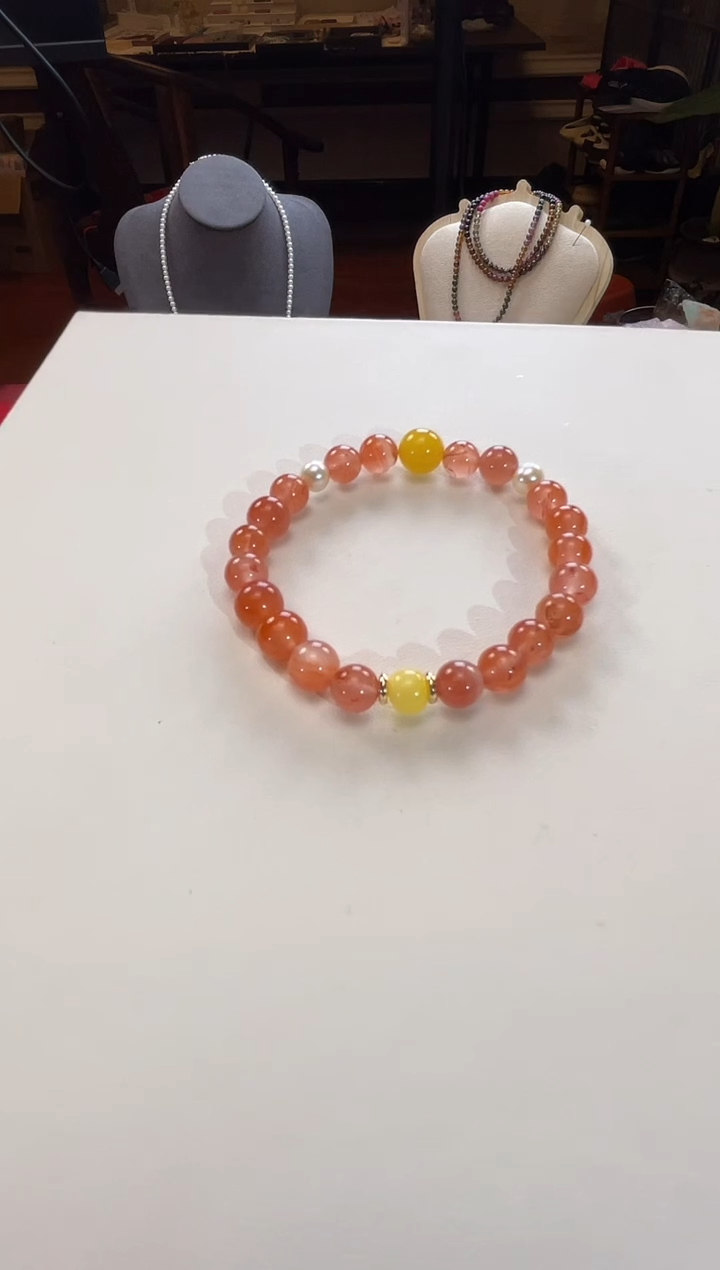 未镶嵌手链南红玛瑙天然冰飘料南红