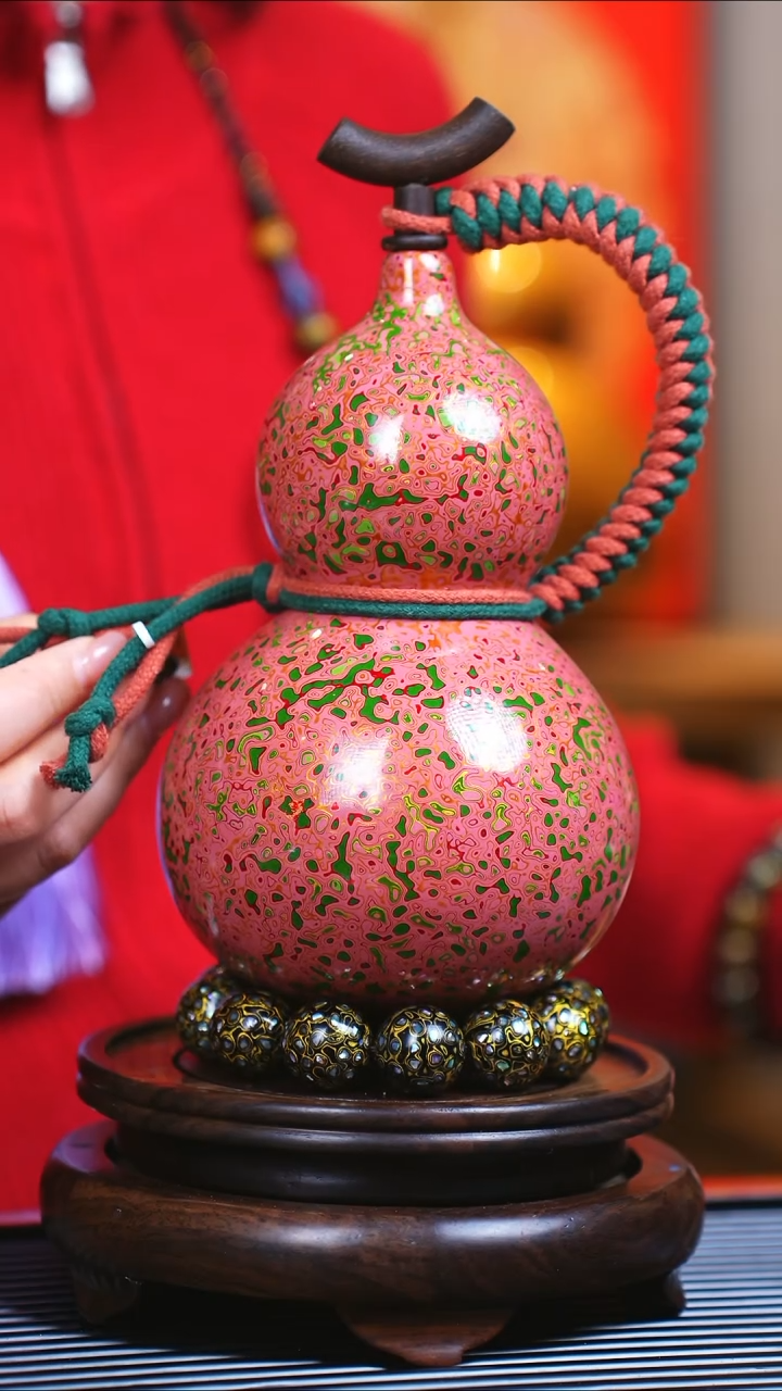 【闪购商品】JB114迎财神臻选非遗大漆酒葫芦