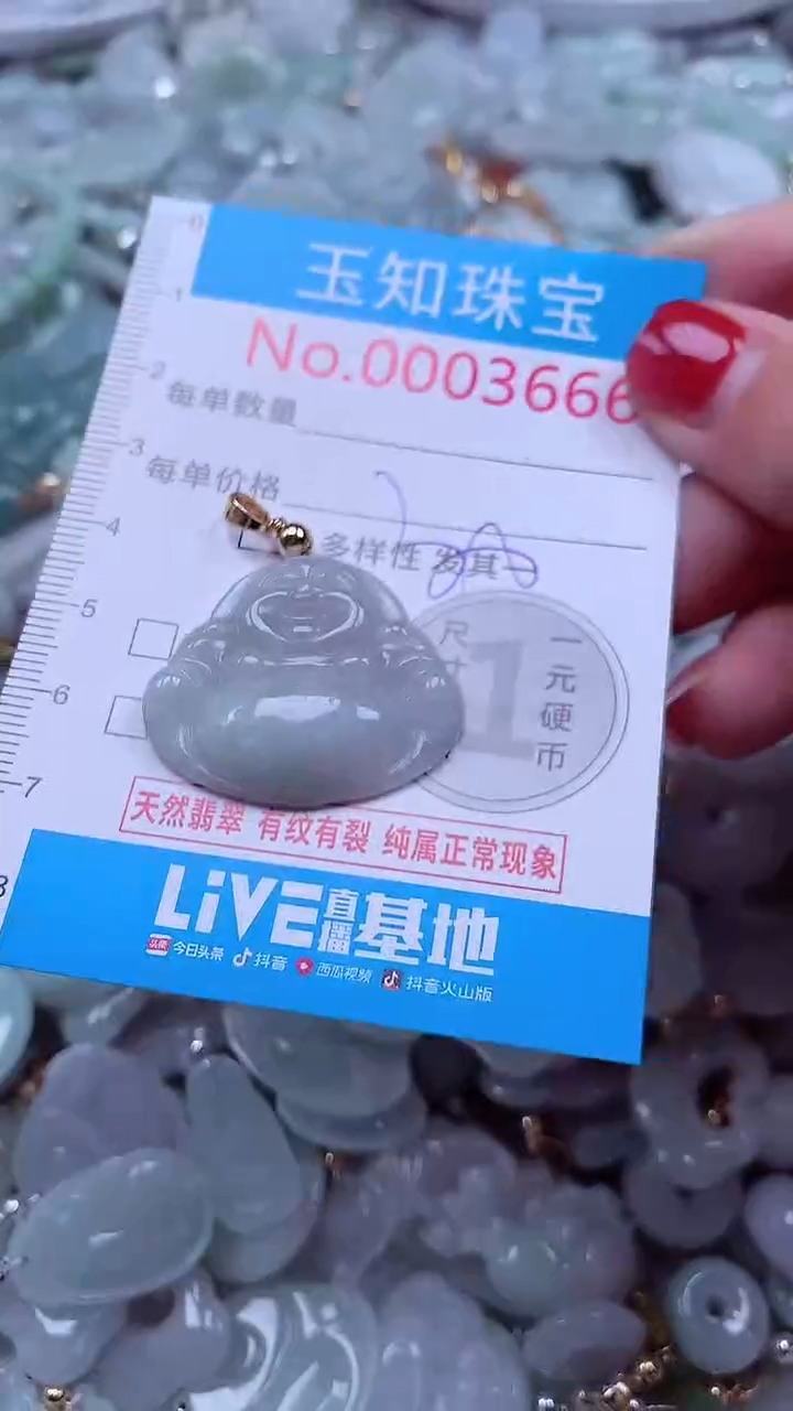 吊坠(不含链)未镶嵌翡翠3666