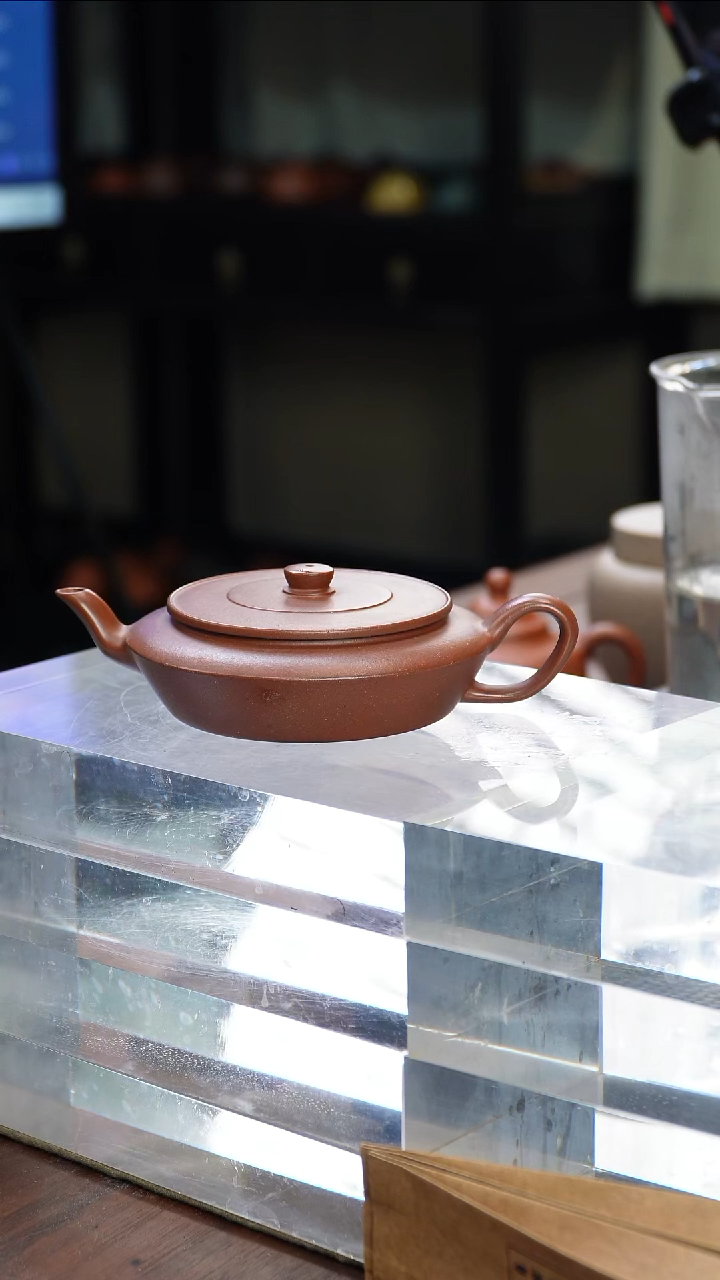 茶壶紫砂钟*傅极扁壶