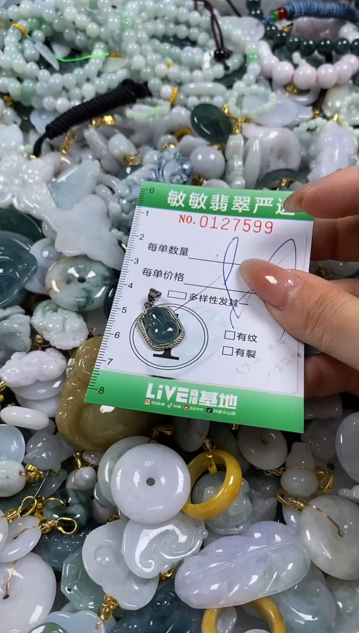 【闪购商品】翡翠颈饰未镶嵌闪购0127599多样性发其一