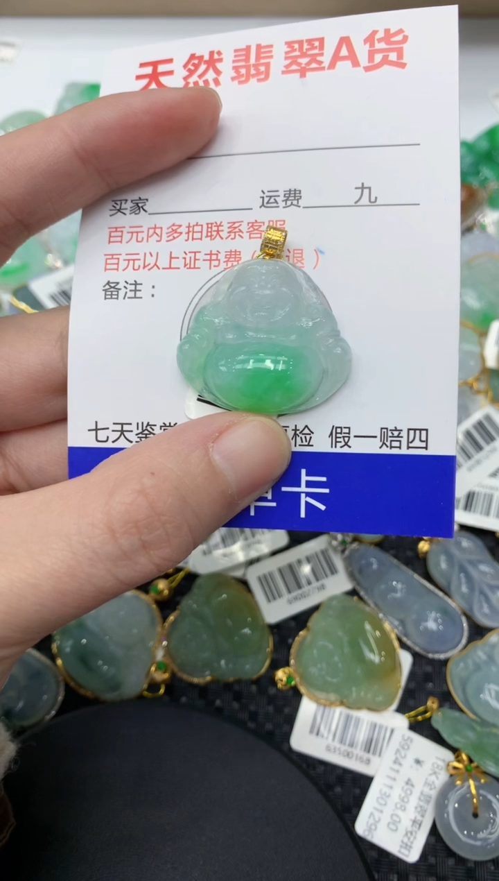 【闪购商品】翡翠颈饰18K金镶嵌11111111111