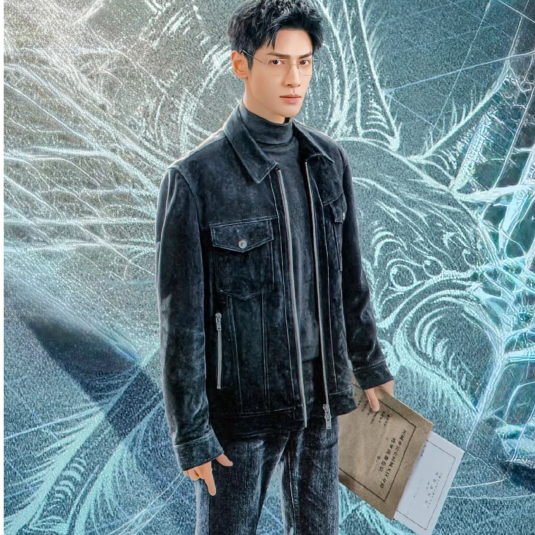 欧美轻奢混种小山羊反绒真皮皮衣