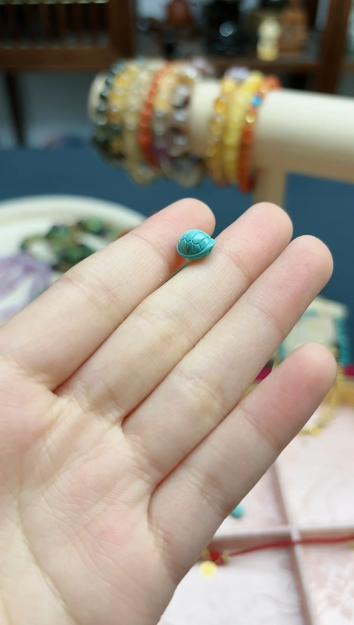 【闪购商品】绿松石配饰未镶嵌松石富甲配饰*1 LX