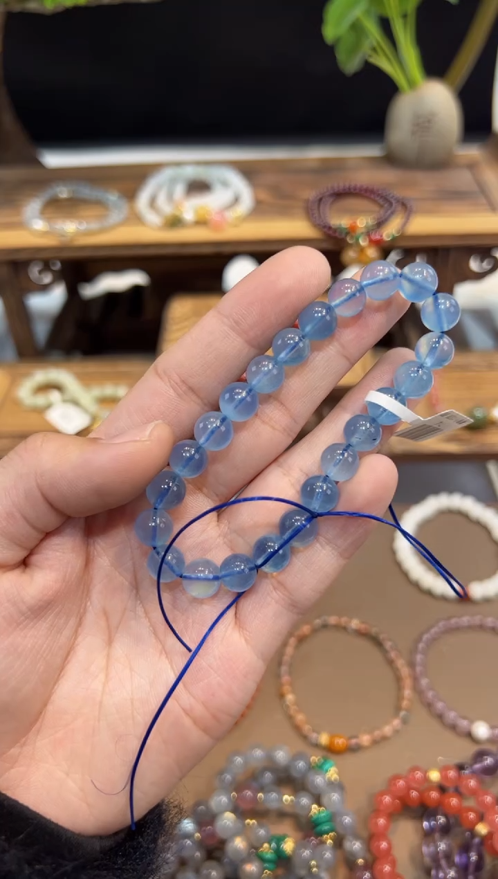 【闪购商品】海蓝宝石手链未镶嵌手饰@@