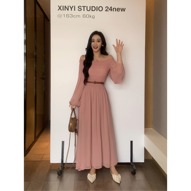 XINYI【露思本思】夏季韩版打揽连衣裙收腰显瘦气质裙X624Q10768