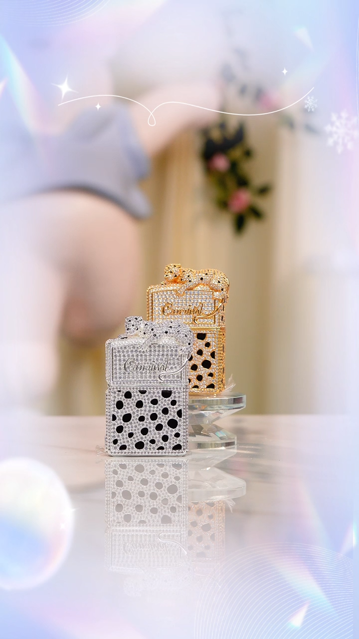 Zippo 满钻金钱豹礼盒礼袋一整套
