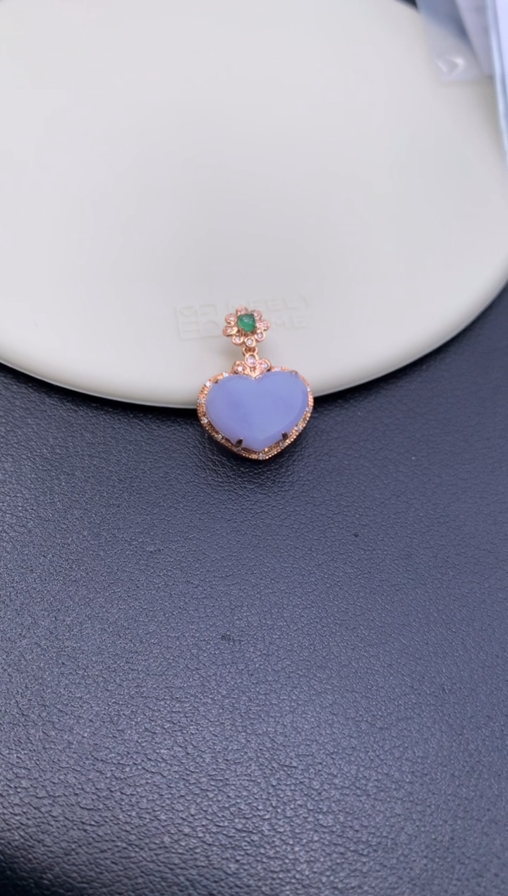 18K金镶嵌摆件翡翠48小时鉴赏期 退货不扣服务费