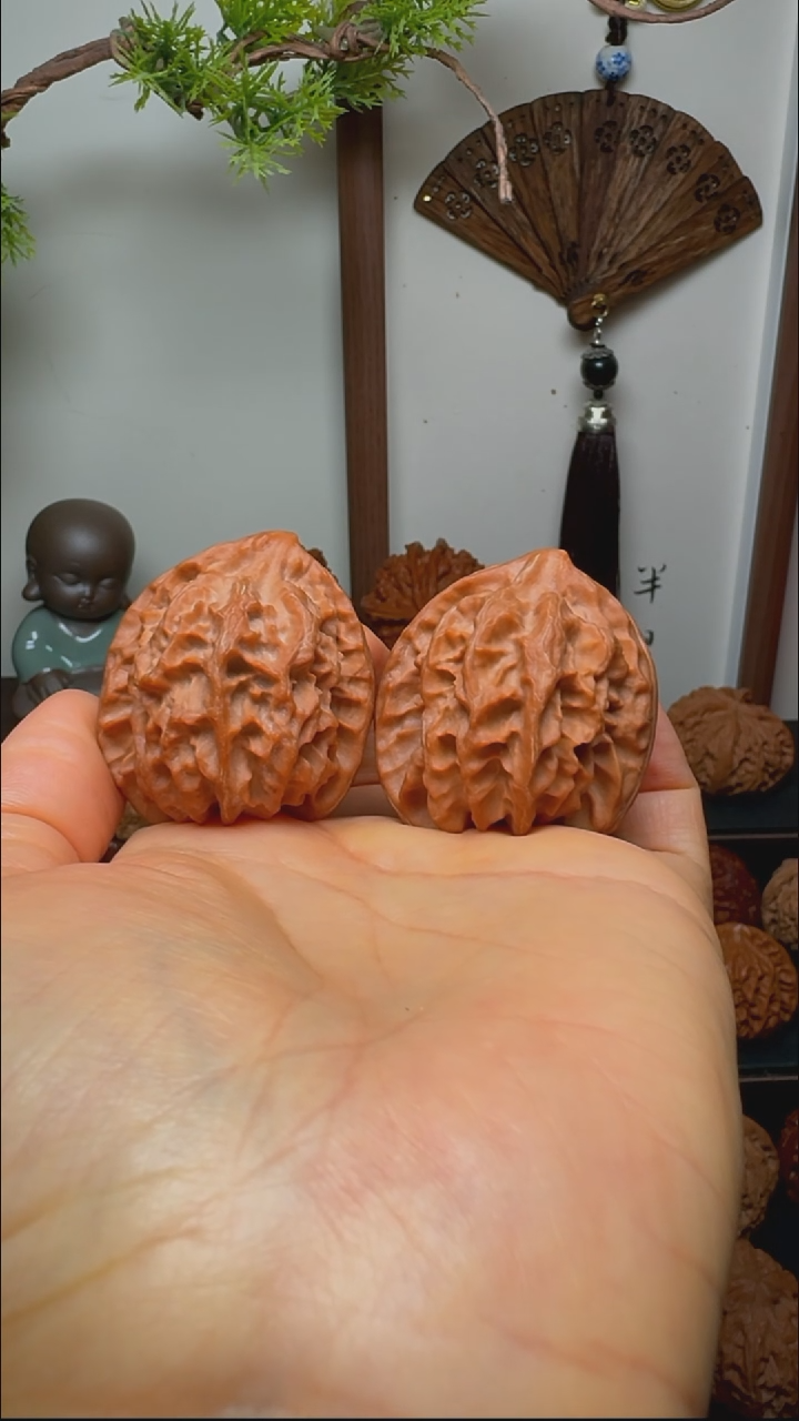 把件文玩核桃曹大龙异形货头 肚40