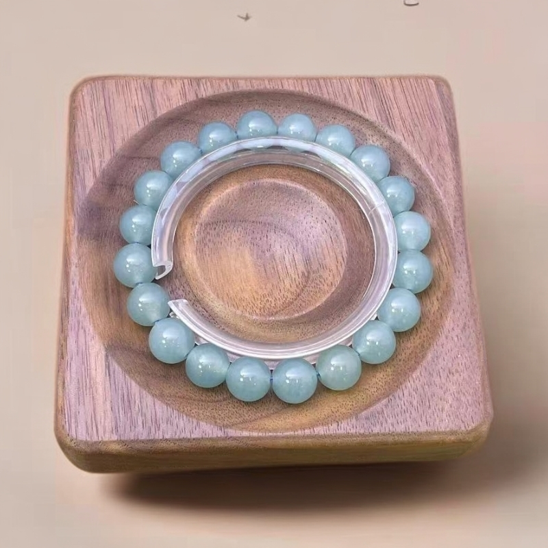 【佳玺壹店】064 天然玉石 且末蓝天空蓝10mm