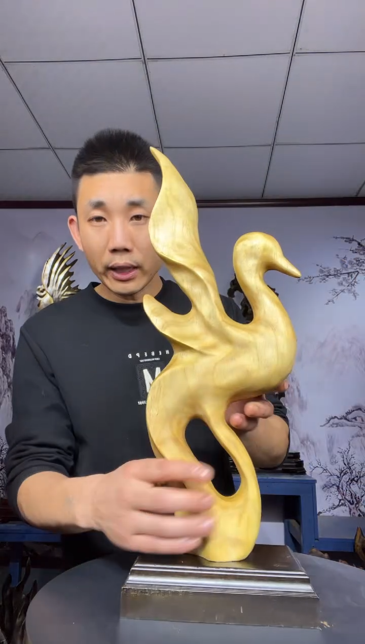 金丝楠木雕款天**宁金丝楠木工艺品摆件