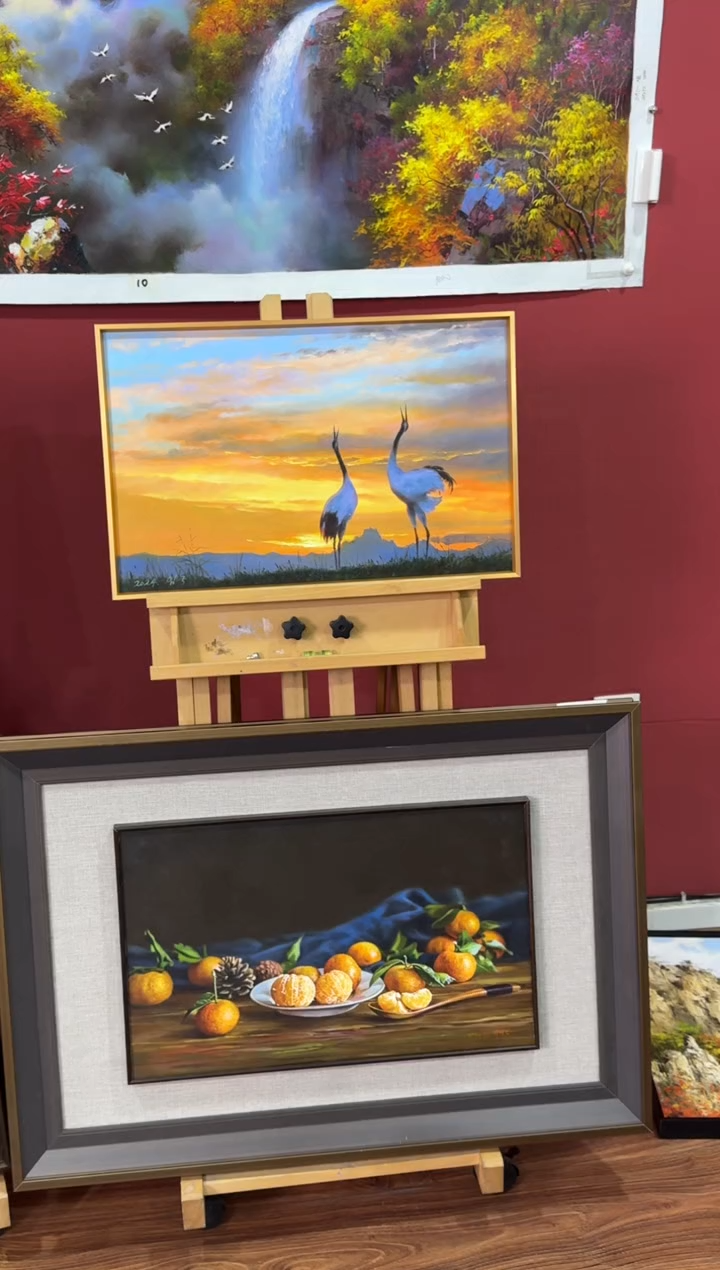 油画【22号】朝鲜原创纯手绘孤品油画丨顺丰包邮