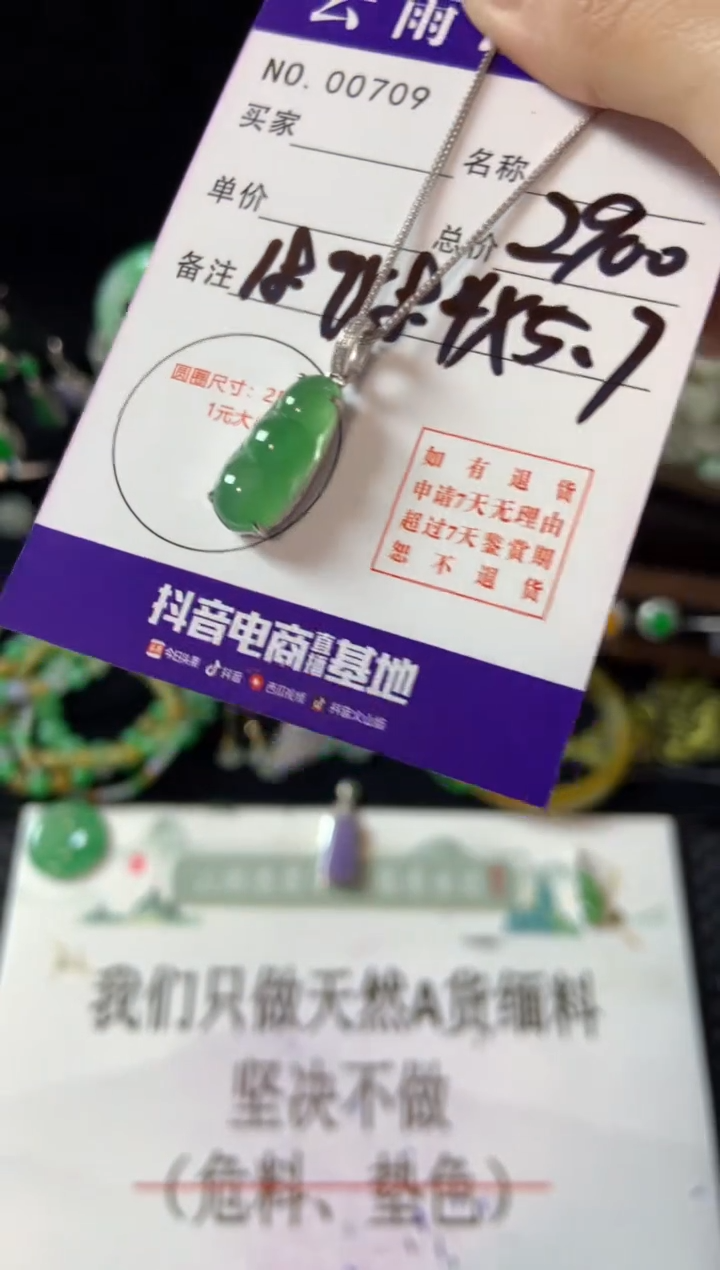 【闪购商品】翡翠颈饰18K金镶嵌翡翠