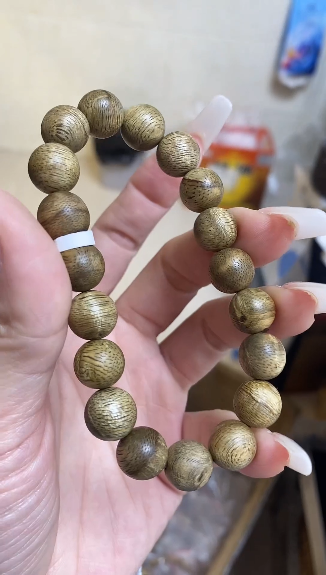 【闪购商品】沉香手串文莱圆珠单圈留疤1.1多样性发其一