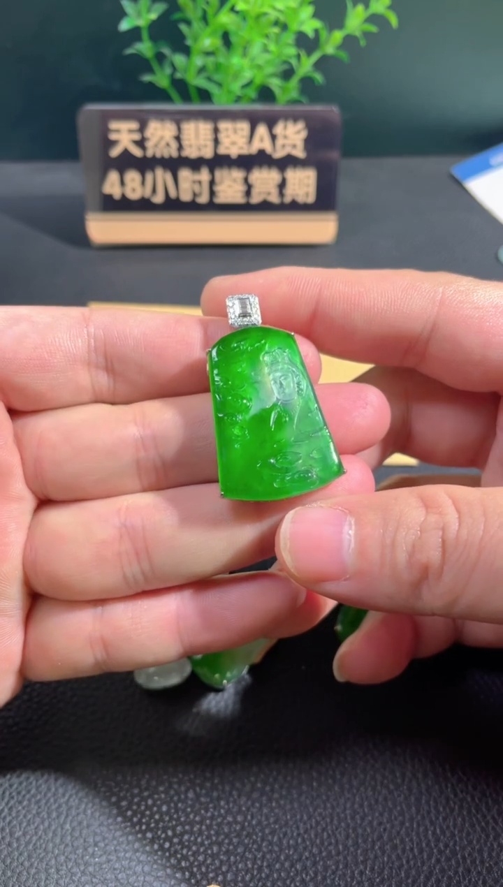 【闪购商品】翡翠颈饰18K金镶嵌翡翠